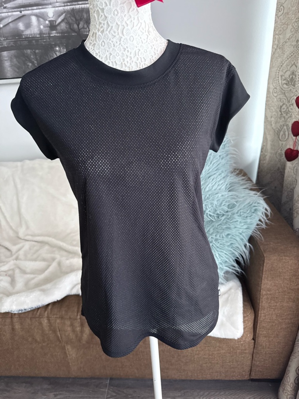 The North Face Black Short Sleeve Mesh Tee - Women